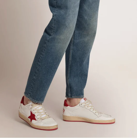 Golden Goose Ball Star in White Leather - Image 3