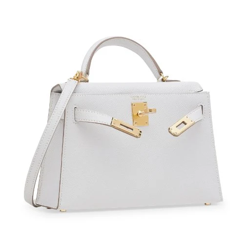 Hermès Mini Kelly In Epsom Leather In White With Gold Hardware - Image 2