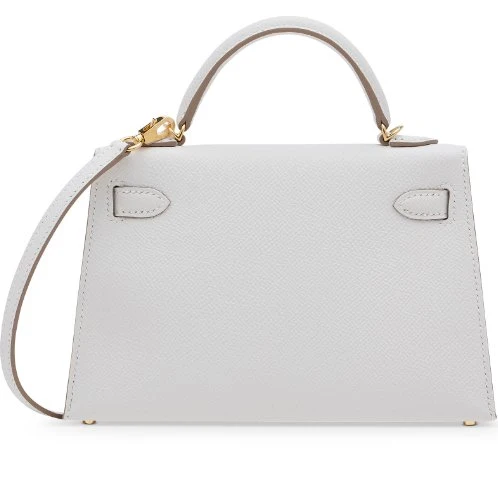 Hermès Mini Kelly In Epsom Leather In White With Gold Hardware - Image 3
