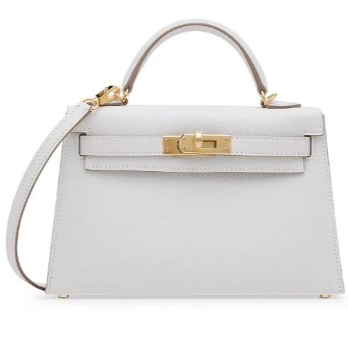 Hermès Mini Kelly In Epsom Leather In White With Gold Hardware - Image 5