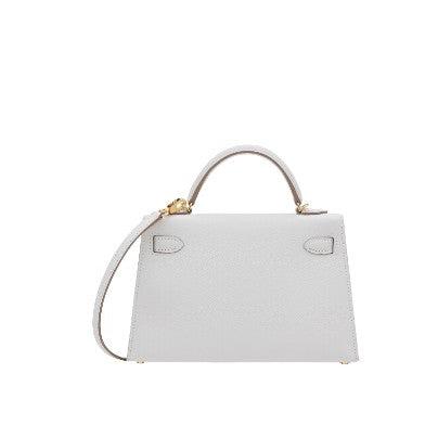 Hermès Mini Kelly In Epsom Leather In White With Gold Hardware - Image 6