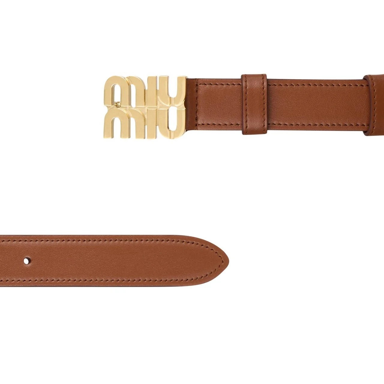 Miu Miu City Logo Leather Belt - Image 3