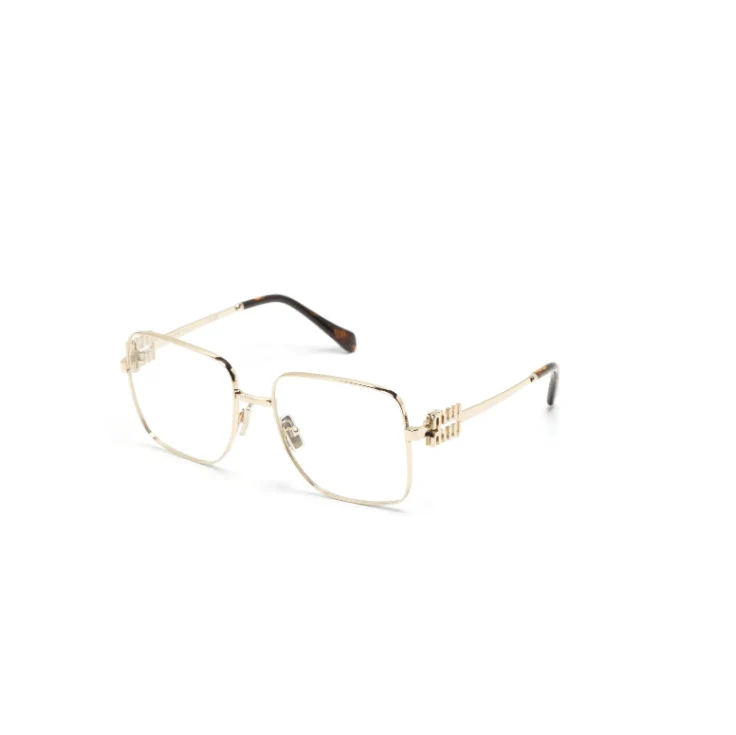 Miu Miu Eyewear Glasses With a Square Frame And The Brand's Logo Lettering - Image 2