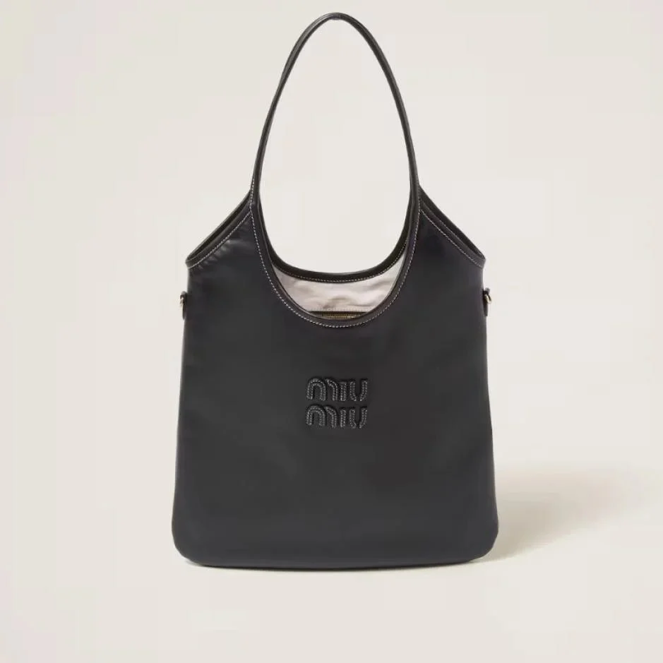 Miu Miu IVY Leather Bag Black