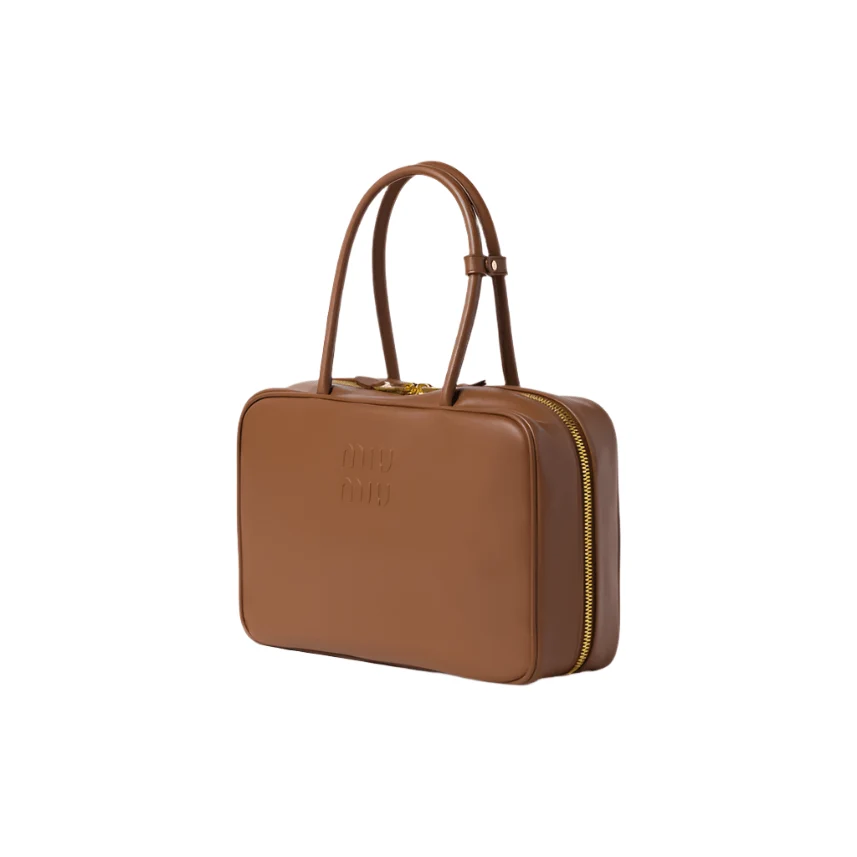 Miu Miu Leather Beau Bag Cognac - Image 2