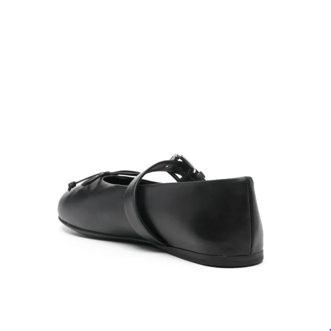 Miu Miu Leather Ballerina Shoes - Image 4