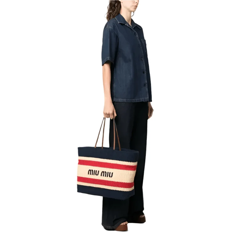 Miu Miu Logo-Print Tote Bag - Image 2