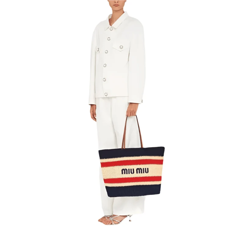 Miu Miu Logo-Print Tote Bag - Image 3