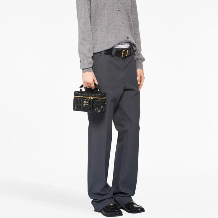 Miu Miu Matelassé Leather Mini Bag – Black - Image 4