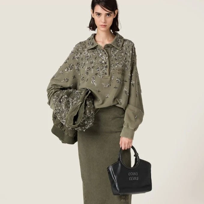 Miu Miu IVY Leather Bag Black Small - Image 2
