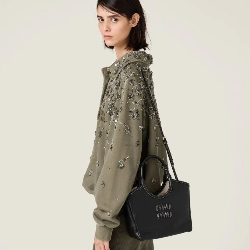 Miu Miu IVY Leather Bag Black Small - Image 3