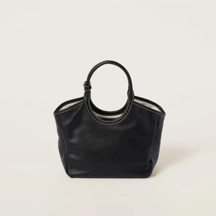 Miu Miu IVY Leather Bag Black Small - Image 5