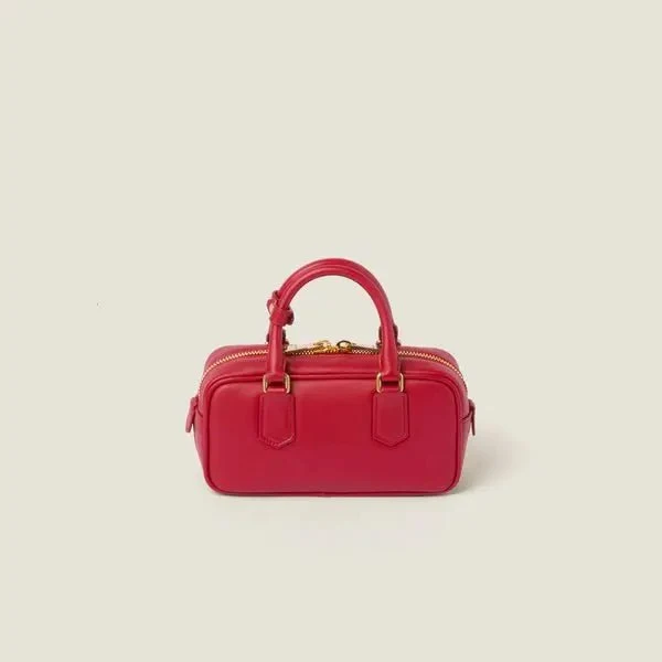 Miu Miu Arcadie Leather Red Bag - Image 3