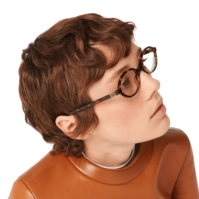 Miu Miu Regard Sunglasses Blue-Ray Transparent Lenses - Image 3