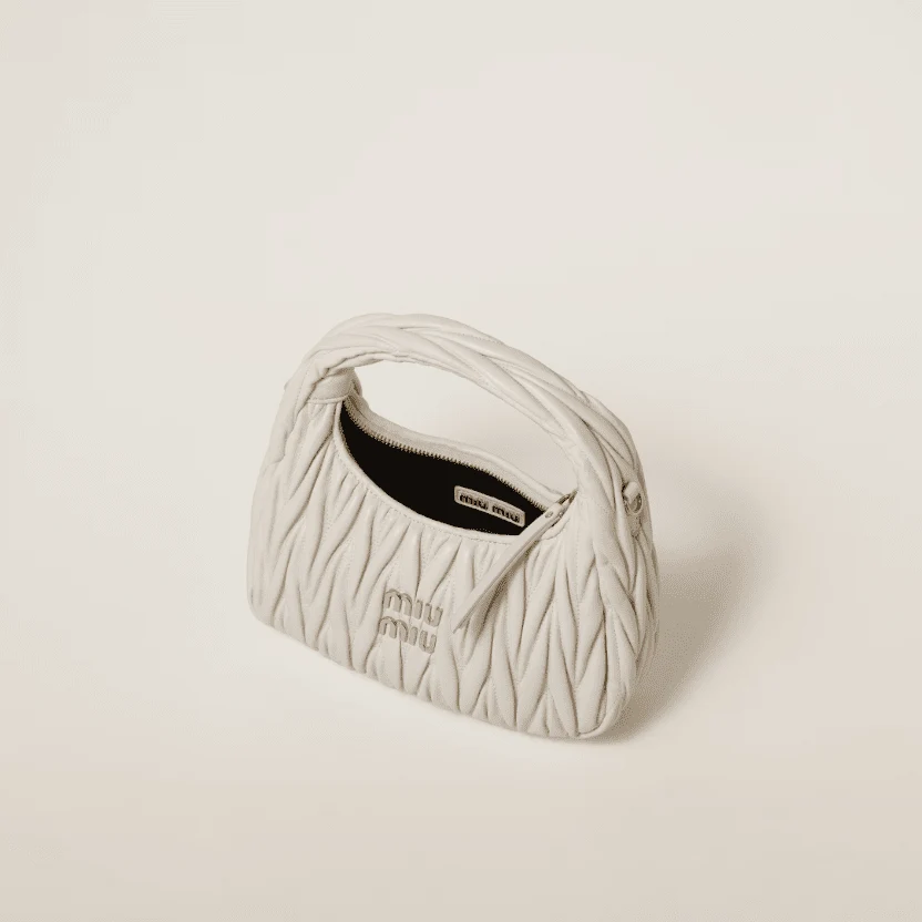 Miu Miu Small Wander Quilted Nappa Leather Hobo Bag - Image 2
