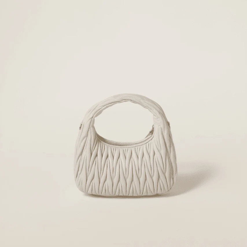 Miu Miu Small Wander Quilted Nappa Leather Hobo Bag - Image 3
