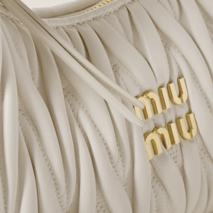 Miu Miu Small Wander Quilted Nappa Leather Hobo Bag - Image 5