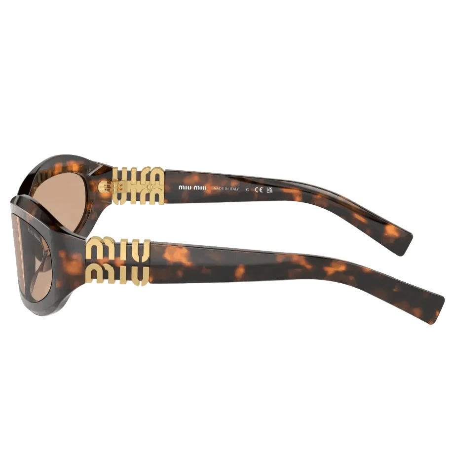 Miu Miu Sunglasses - Dark Brown - Image 3