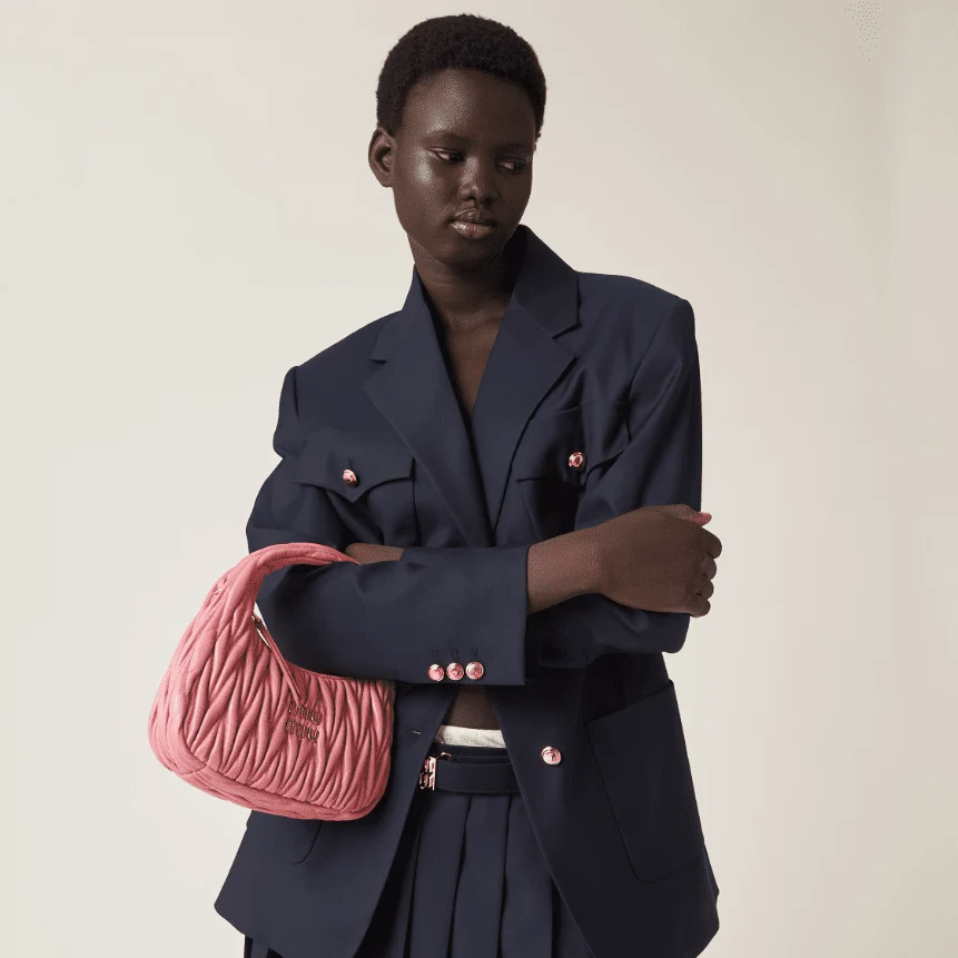 Miu Miu Wander Quilted Nappa Leather Hobo Bag - Image 4