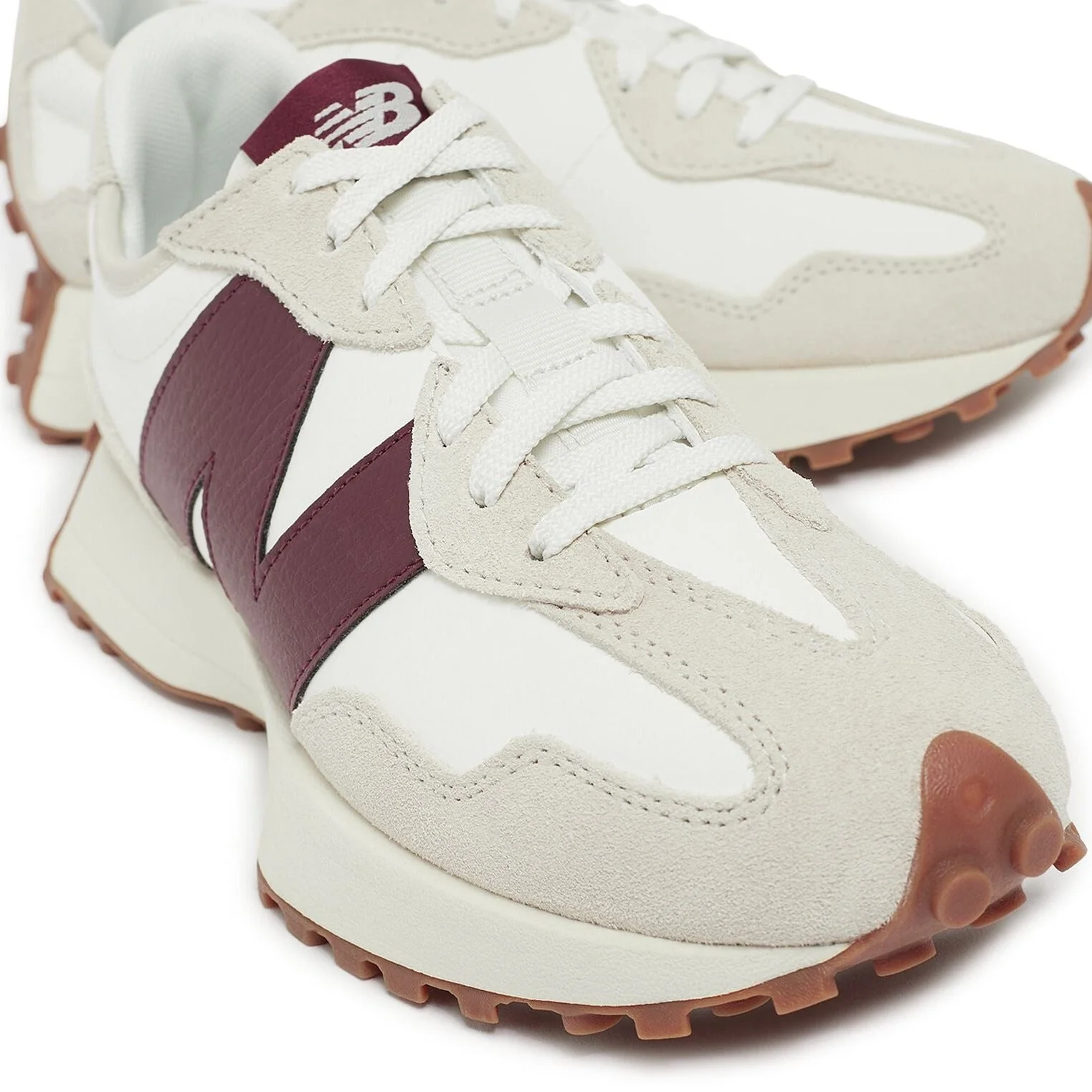 New Balance 327 White Dark Red - Image 2