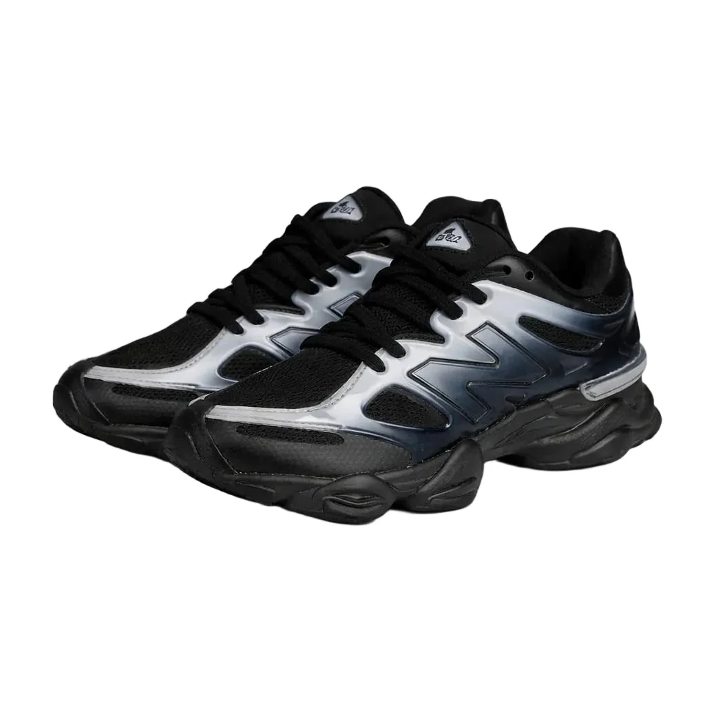New Balance Silver Metallic Black Sports Sneaker - Image 2