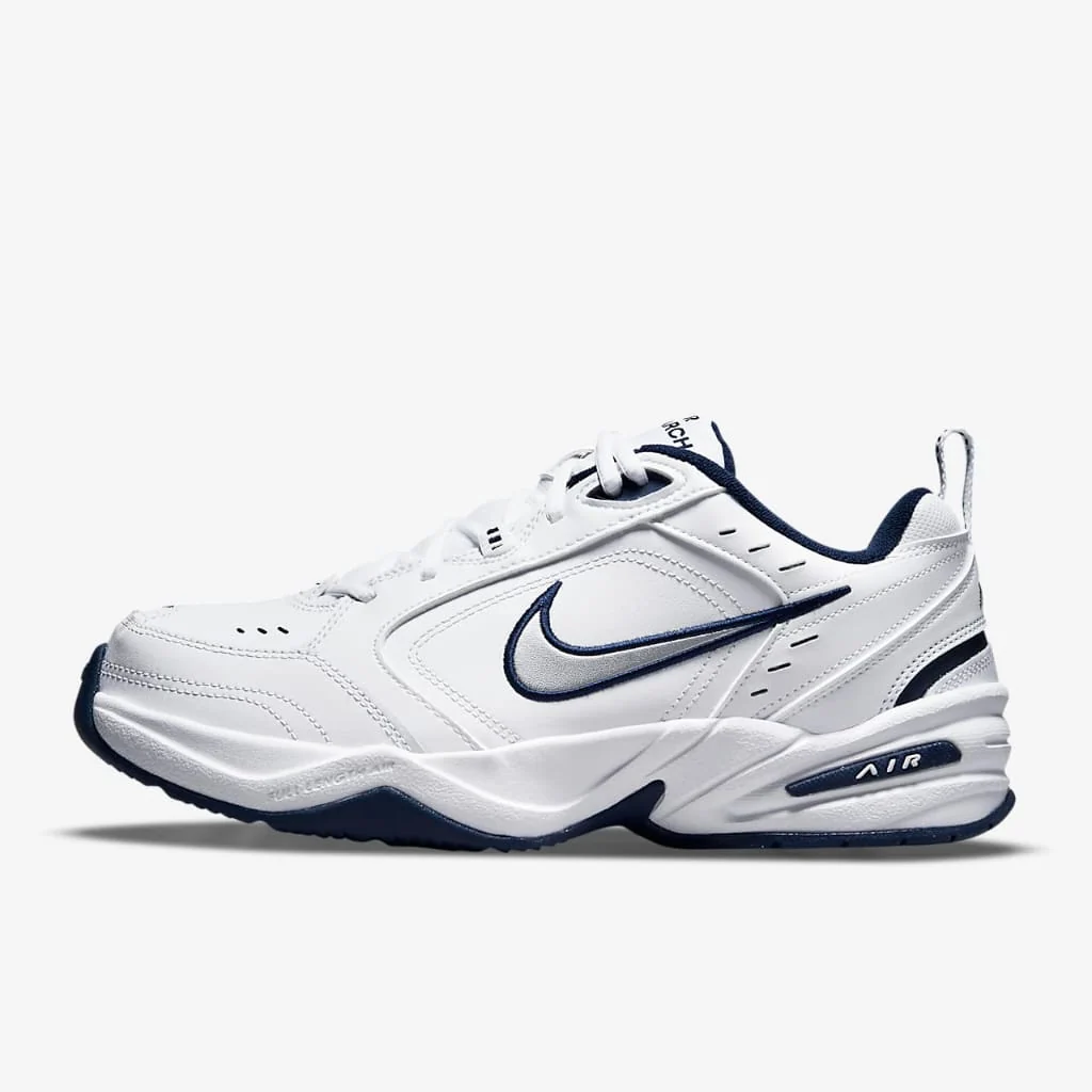 Nike Air Monarch IV Training (White / Midnight Navy) - Image 4