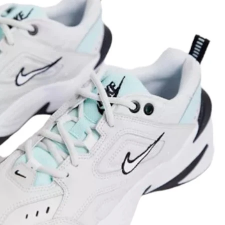 Nike White And Blue M2K Tekno Sneakers - Image 4