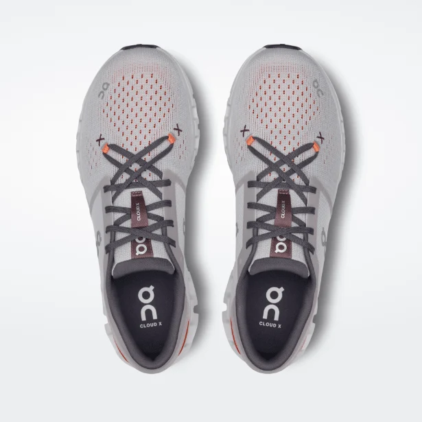 On Running Cloud X 4 Silver | Flame - Image 5