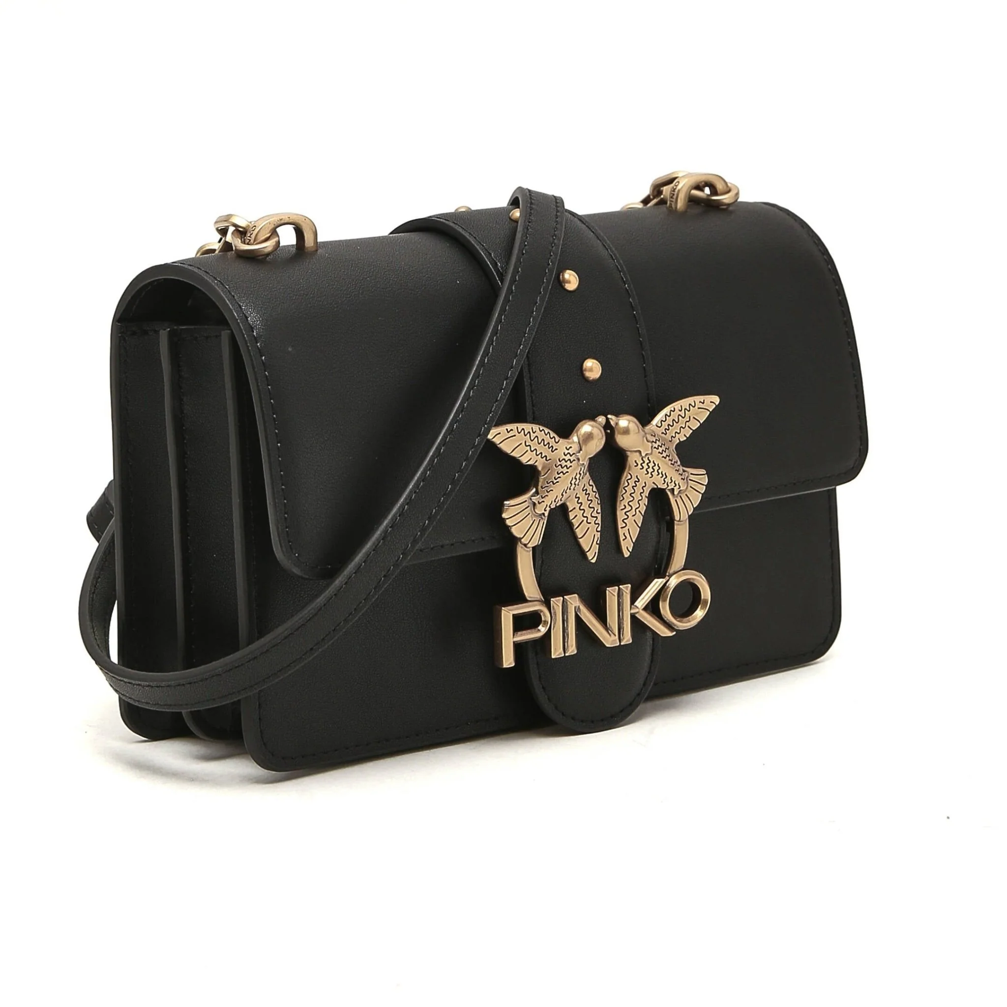 Pinko Leather Shoulder Bag Love Mini Icon - Image 3