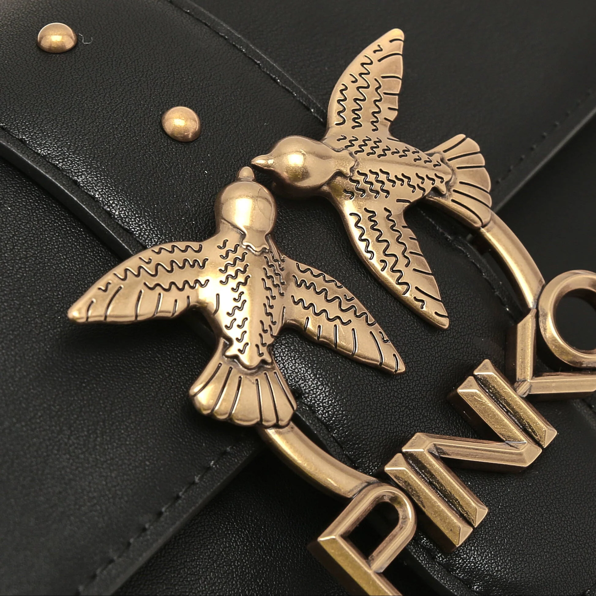 Pinko Leather Shoulder Bag Love Mini Icon - Image 5