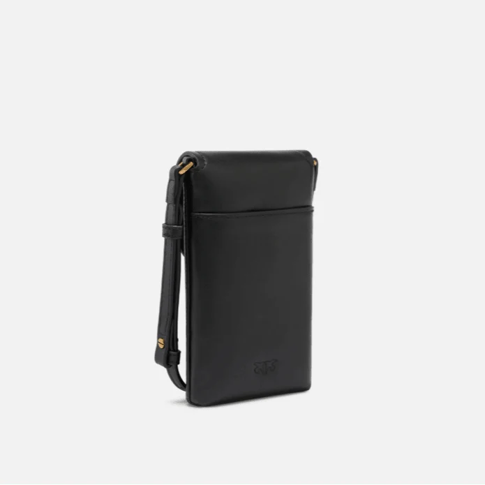 Pinko Leather Smartphone Case With Shoulder Strap And Logo - Image 2