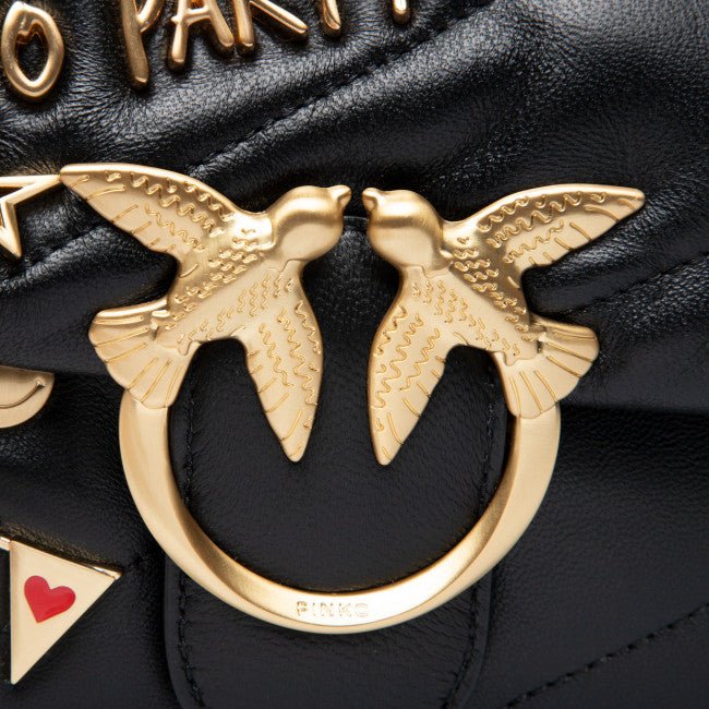 Pinko Love Mini Puff Party Cl Golden Metal - Image 3