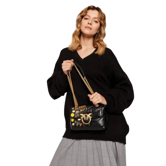 Pinko Love Mini Puff Party Cl Golden Metal - Image 6
