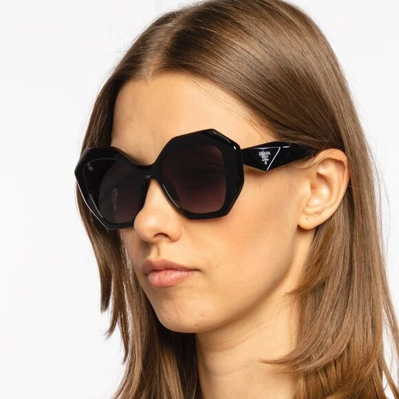 Prada Black Grey Eyeglasses - Image 2
