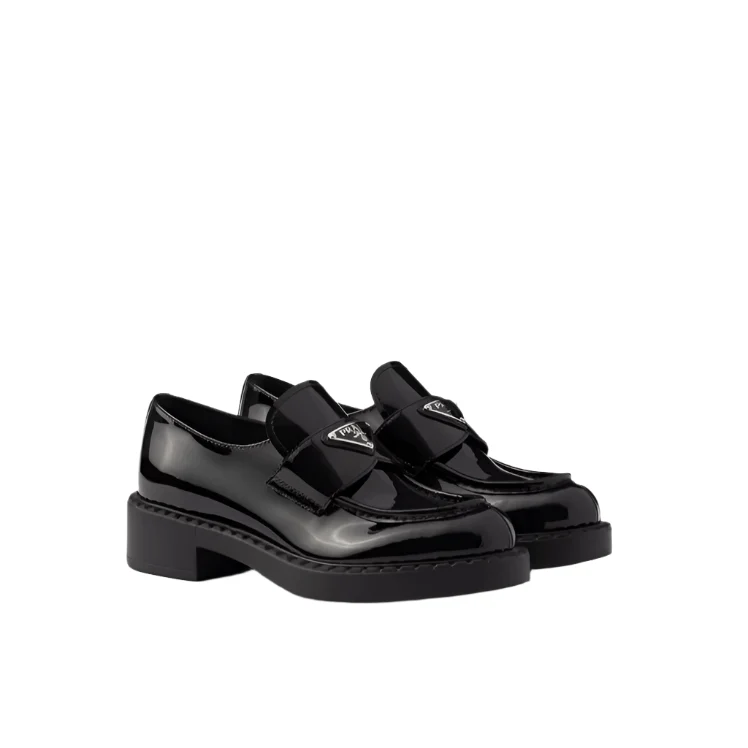 Prada Chocolate Leather Loafers