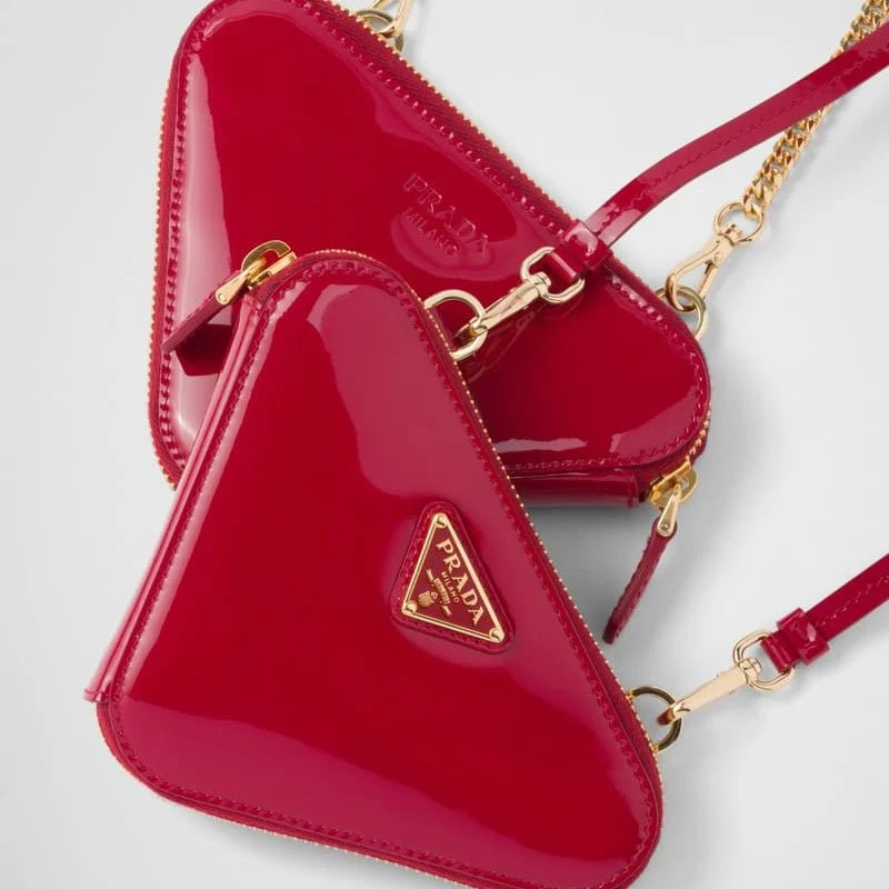 Prada Patent Leather Mini Pouch - Image 3