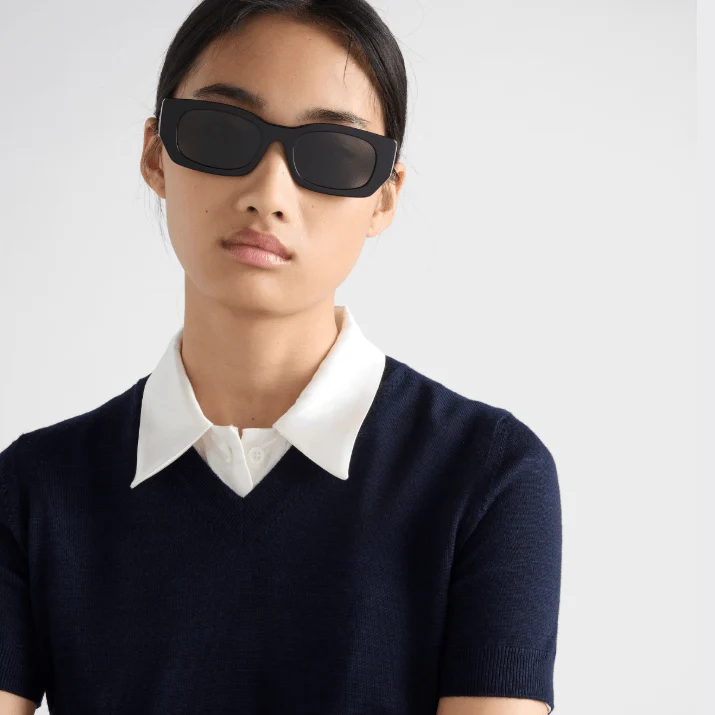 Prada Sunglasses With The Prada Color Slate Gray Lenses - Image 2