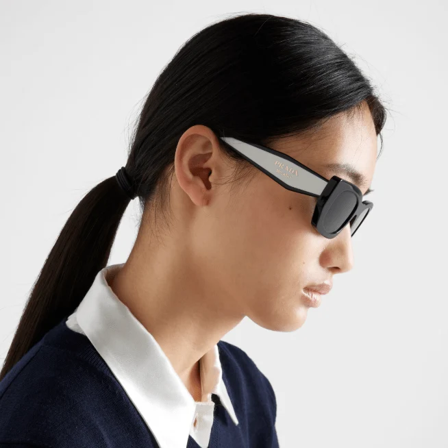 Prada Sunglasses With The Prada Color Slate Gray Lenses - Image 3