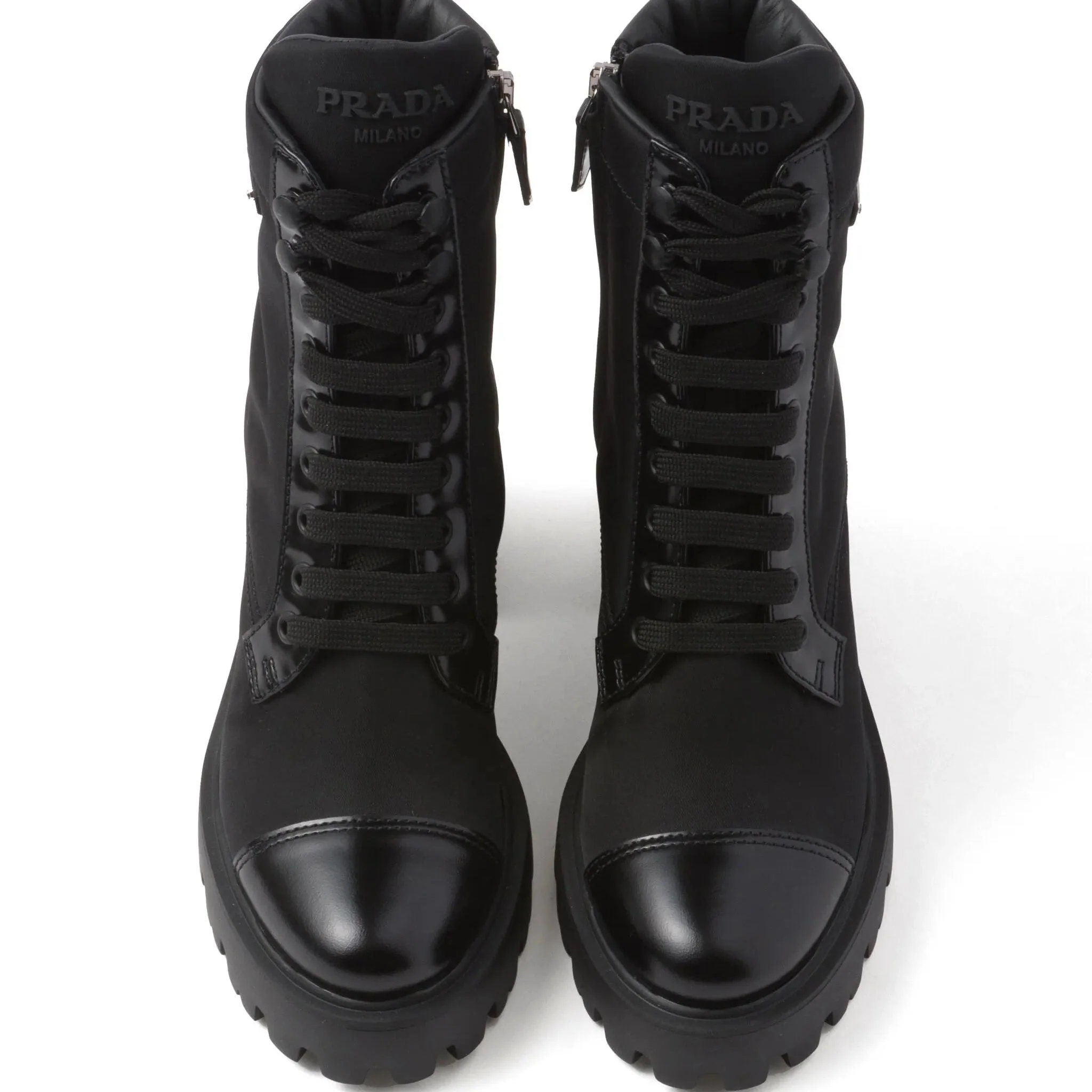 Prada Triangle-Logo Ankle Boots - Image 3