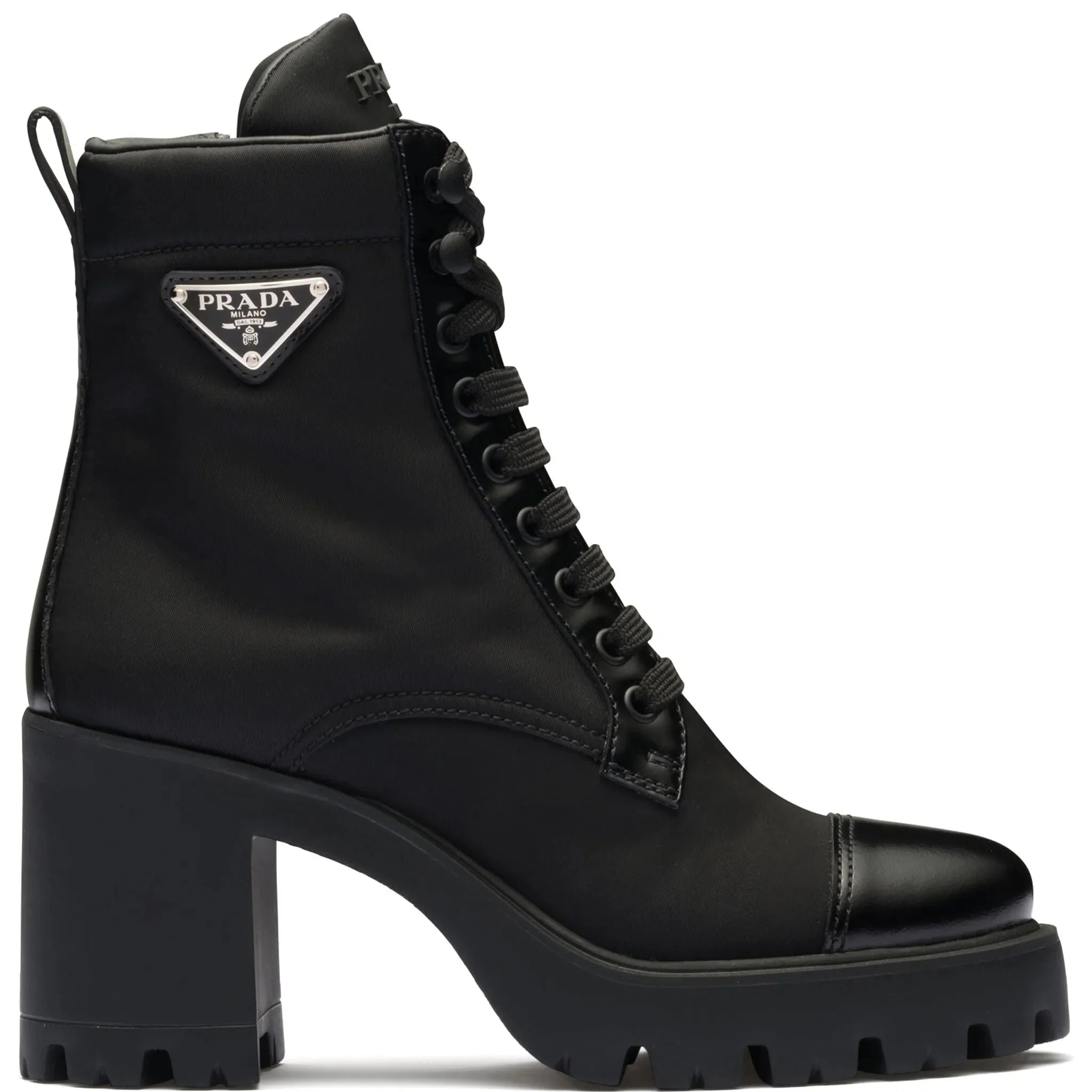 Prada Triangle-Logo Ankle Boots - Image 4