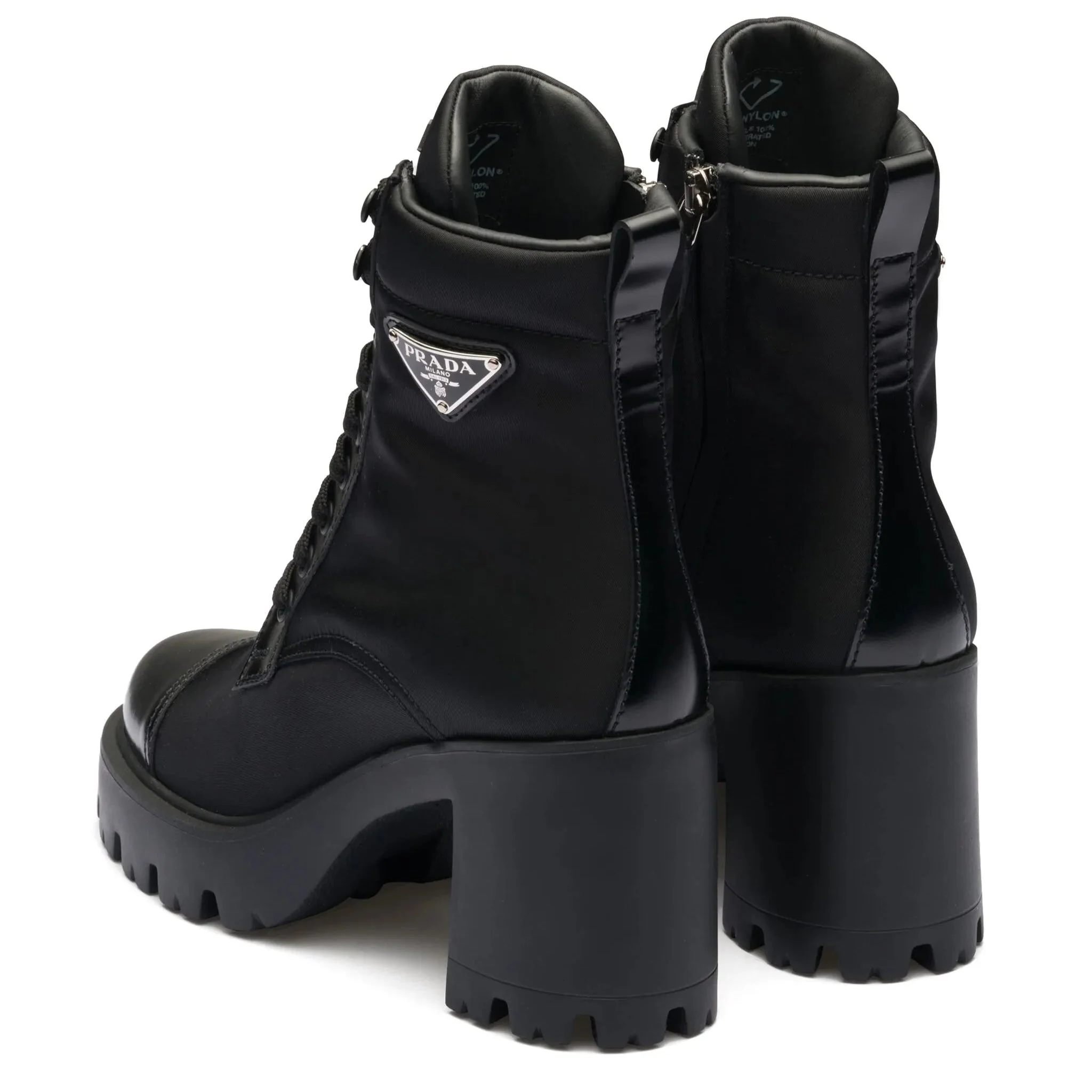 Prada Triangle-Logo Ankle Boots - Image 5