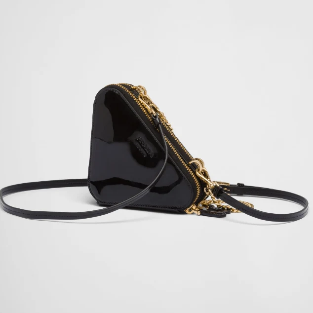 Prada Triangle-Logo Leather Mini Pouch - Image 5