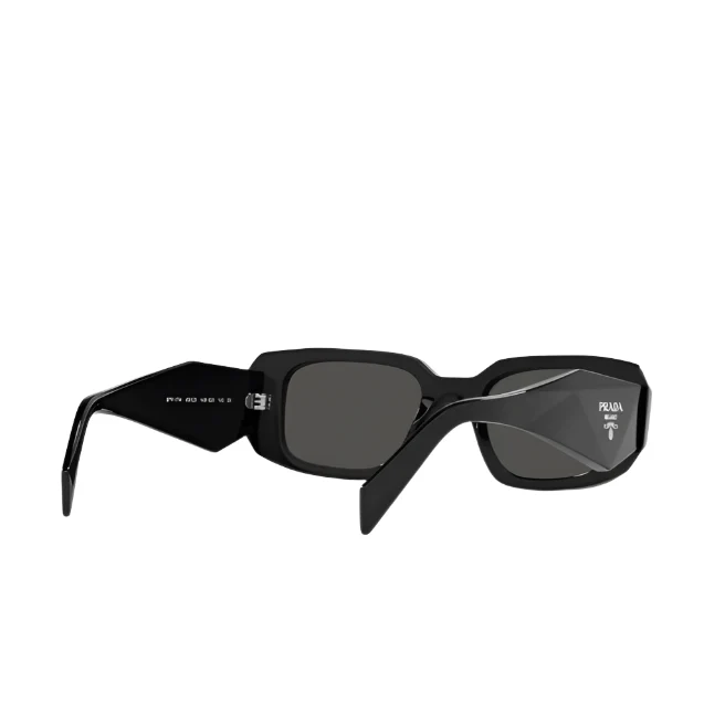 Prada Women's Sunglasses – Black Frame With Grey Lenses - Image 5
