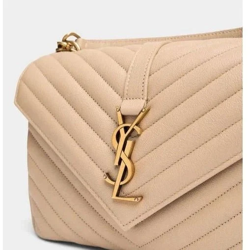 Yves Saint Laurent Collège Medium Leather Shoulder Bag - Image 4