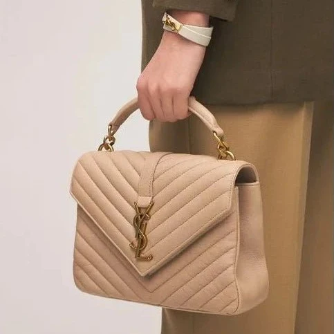Yves Saint Laurent Collège Medium Leather Shoulder Bag - Image 5