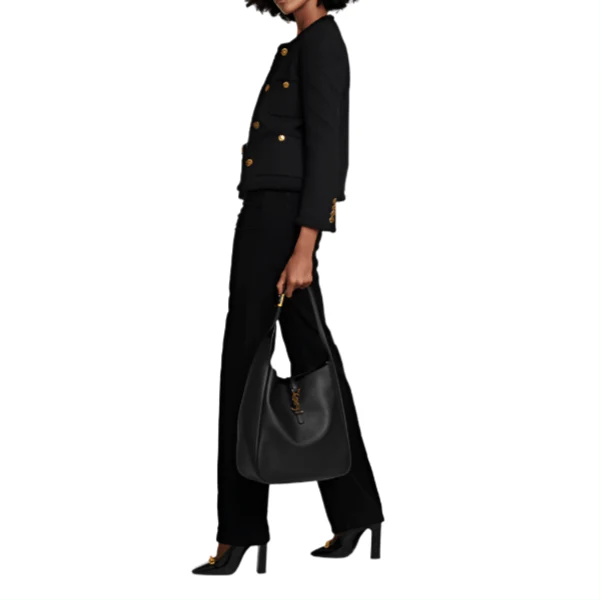 Saint Laurent Large Le 5 à 7 Leather Shoulder Bag - Image 3