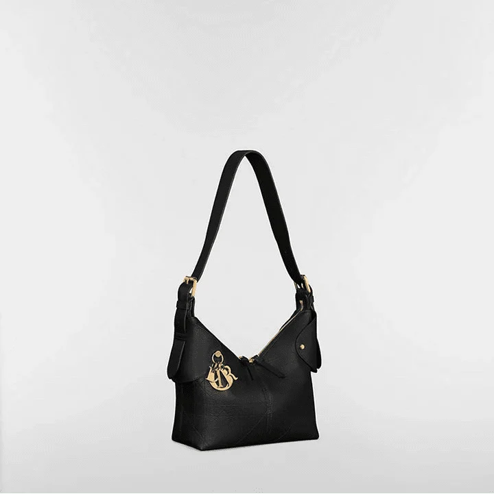 Dior Small Voyage Bag Black Flat Macrocannage Grained - Image 3