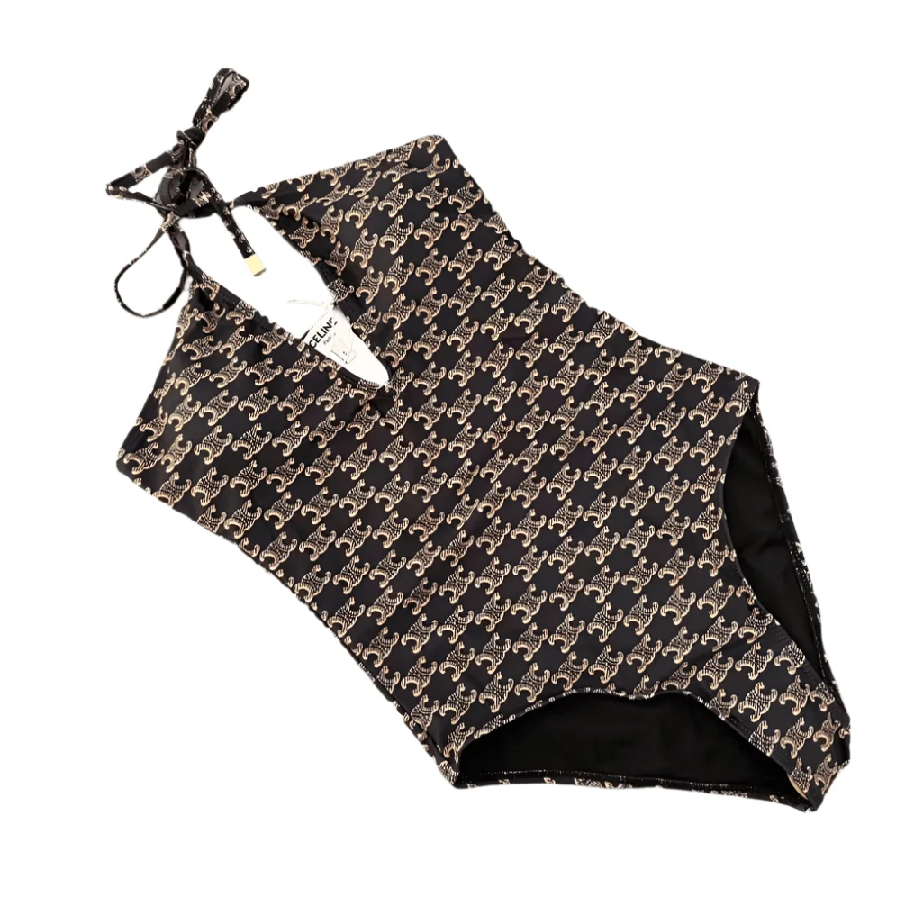 Celine Triomphe Monogram One-Piece Swimsuit - Image 3