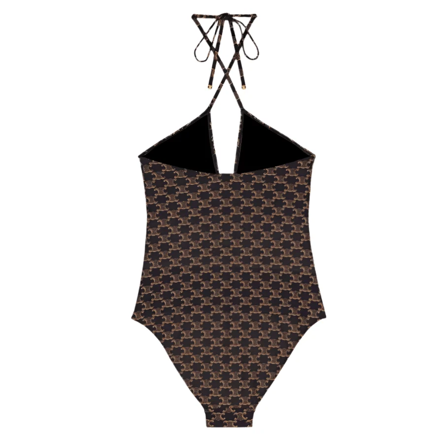 Celine Triomphe Monogram One-Piece Swimsuit - Image 5