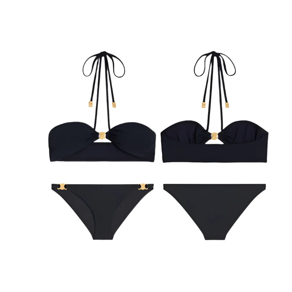 Celine Triomphe Balconette Top In Matte Jersey - Image 3